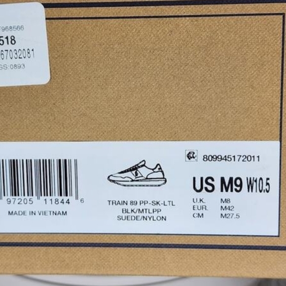 Polo Ralph Lauren Train 89 Suede-Paneled Sneakers US Mens Size 9 NIB - Picture 10 of 10